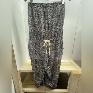 Lip Service Black and White Patterned Jumpsuit